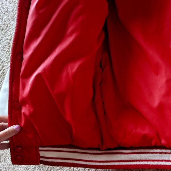 Authentic Detroit Red Wings Wool Leather Jacket - Picture 6 of 8